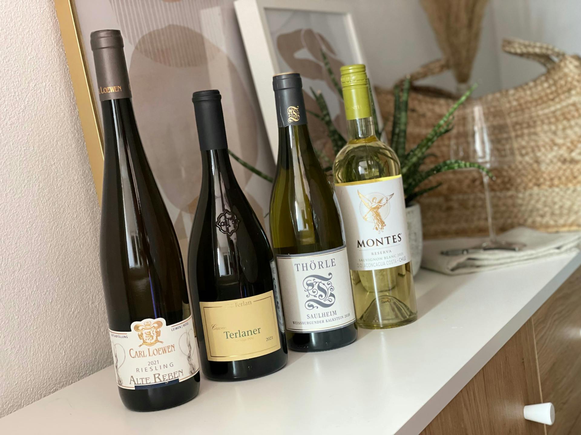 Die Weißweine, die ich bei Ebrosia bestellt habe