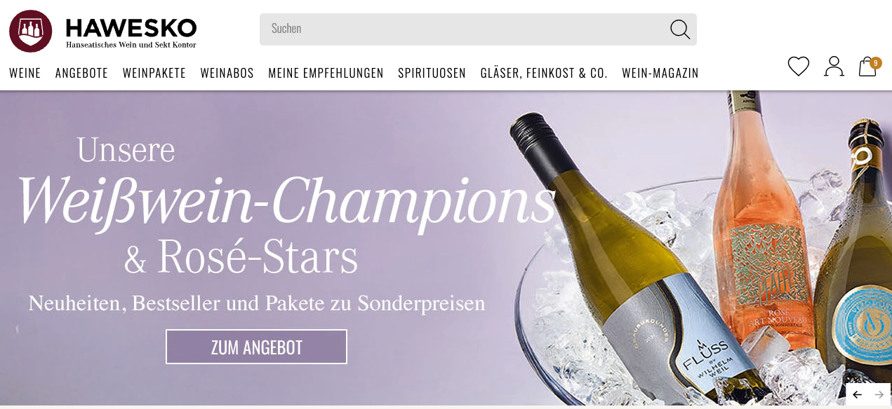 Hawesko Online-Weinladen Kundenrezension