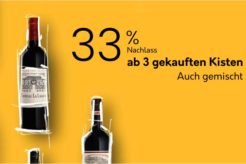 1+1= 3 Aktion bei Millesima DE. 3. Kiste Wein gratis!