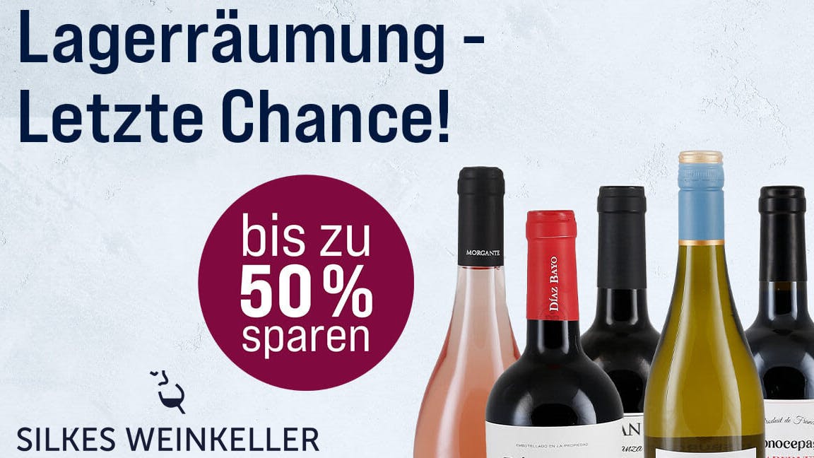 Große Lagerräumung bei Silkes Weinkeller - bis zu 50% reduziert